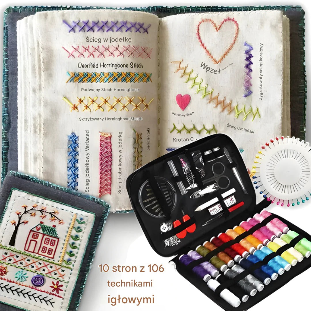 Książka do nauki haftu, Przewodnik do nauki szycia dla początkujących
