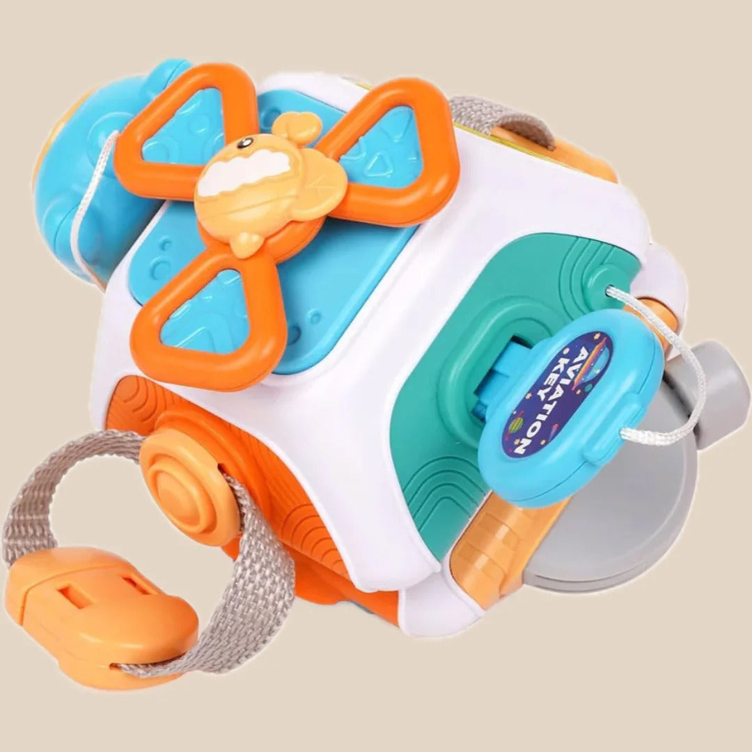 Kostka Montessori, zabawka do rozwoju motoryki BPA-free