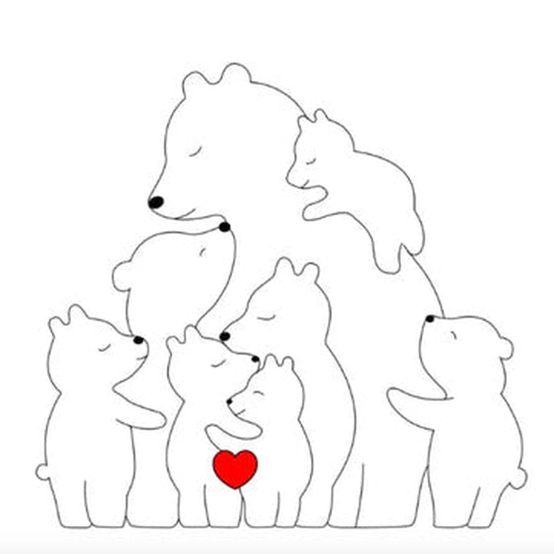 Personalizowana Rodzina Misiów – Wyjątkowy Prezent dla Rodziny