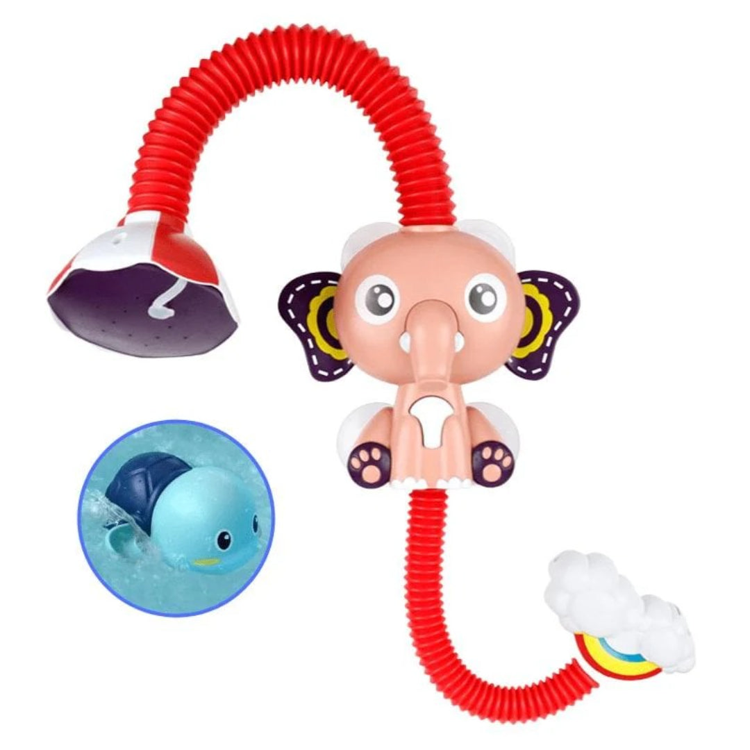 Słonik do kąpieli, nasadka prysznicowa z wodą