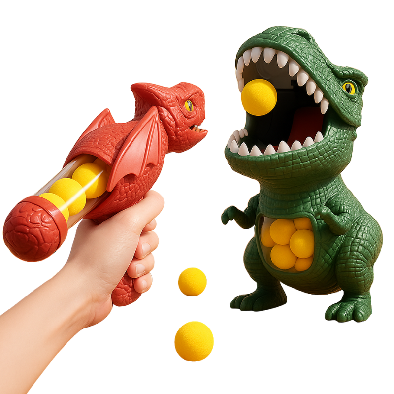 Dinosaure qui tire – jeu d'adresse de tir pour enfants