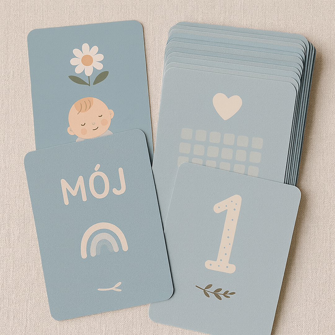 Karty Milestone dla Niemowląt – Zestaw Kart do Uchwycenia Pierwszych Chwil