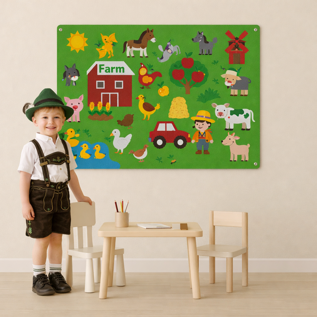 Tablica filcowa dla dzieci – Niekończąca się zabawa w odkrywanie i kreatywność