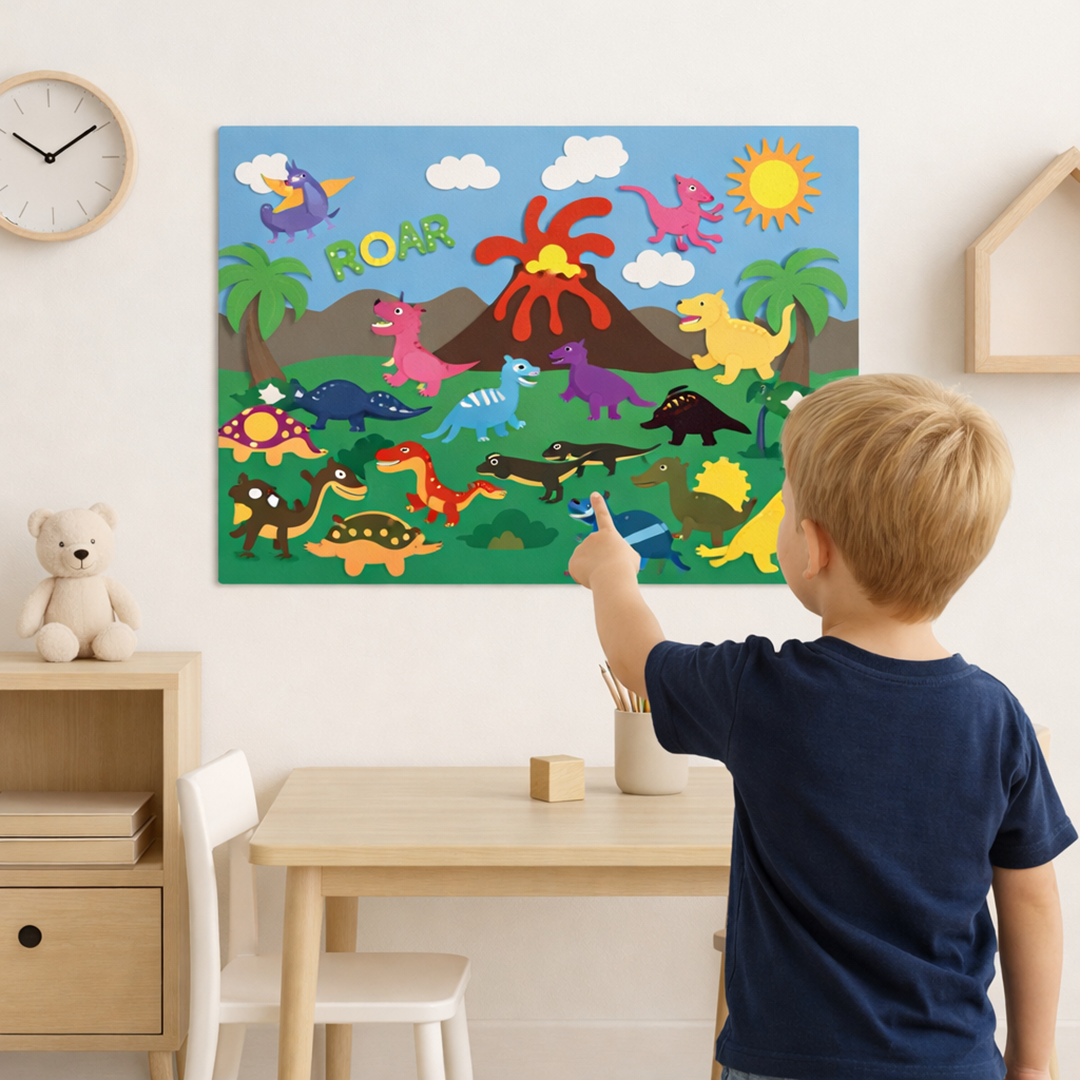 Tablica filcowa dla dzieci – Niekończąca się zabawa w odkrywanie i kreatywność