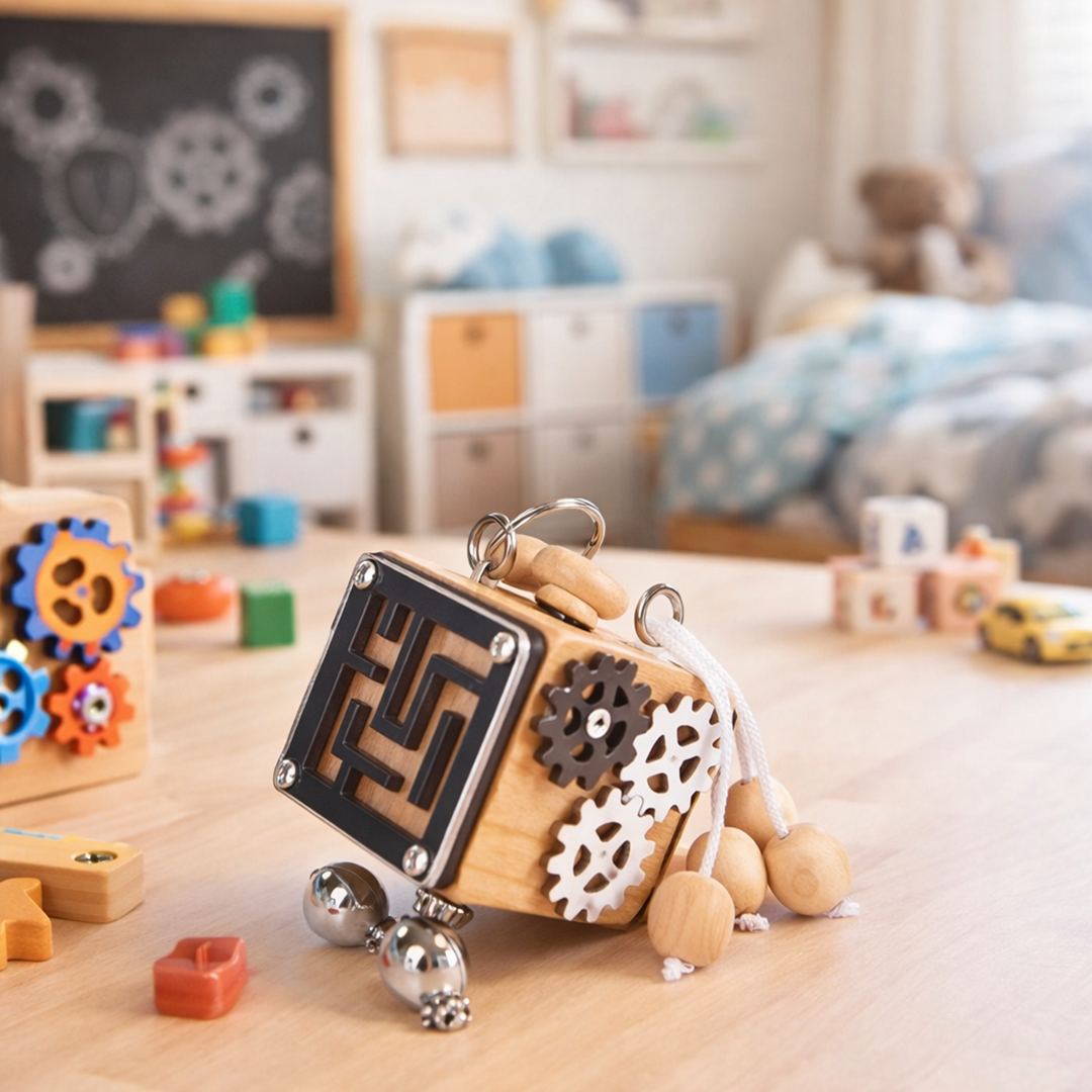 Busy Cube – Rozwijanie motoryki małej dzięki wszechstronnej zabawce edukacyjnej