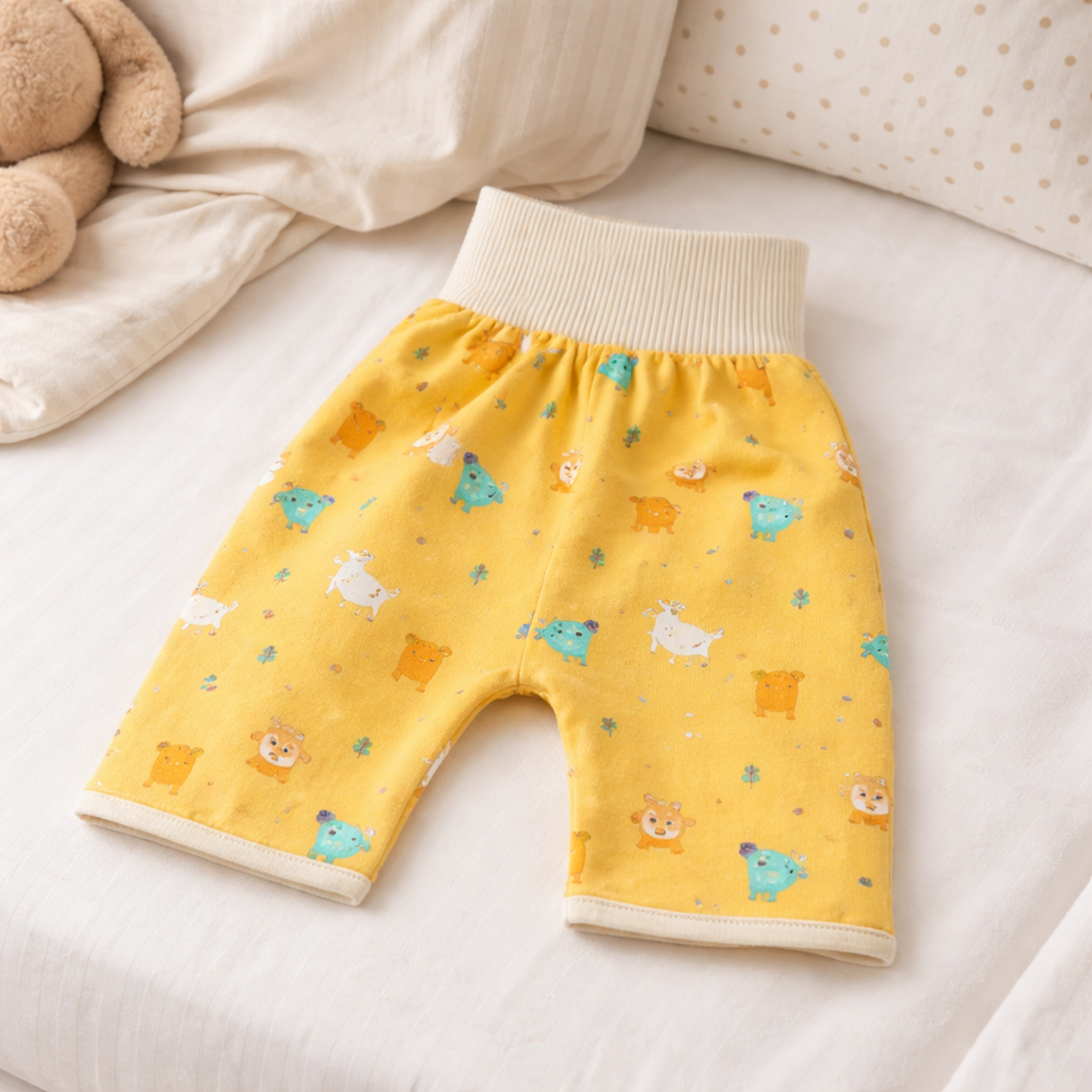 Treningowe majtki dla niemowląt – wielorazowe majtki do nauki korzystania z nocnika z zabawnym akcentem