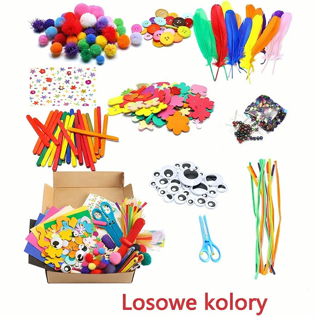 Zestaw Materiałów Plastycznych – Kreatywna Zabawa dla Dzieci