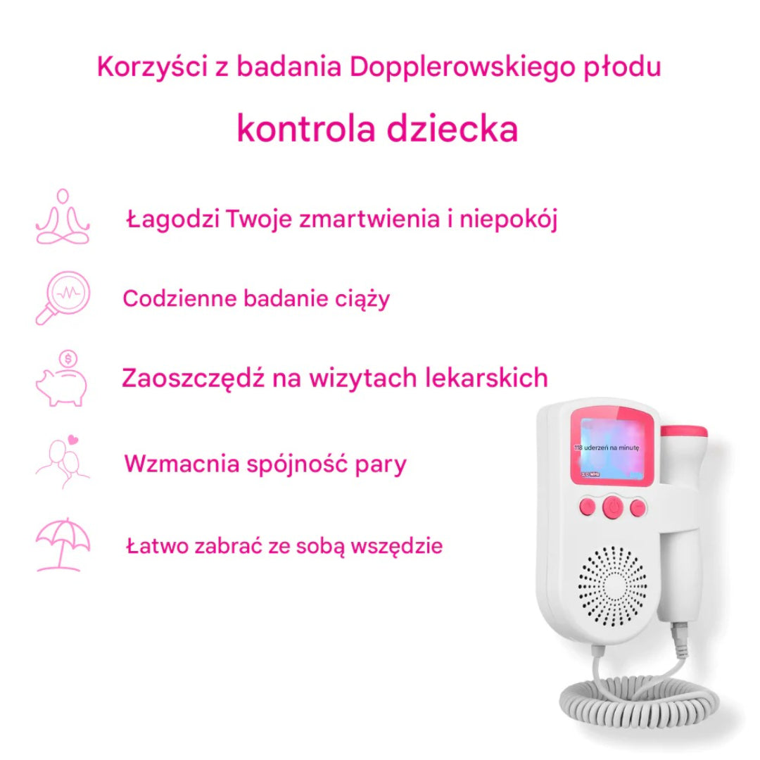 Przenośny monitor tętna płodu