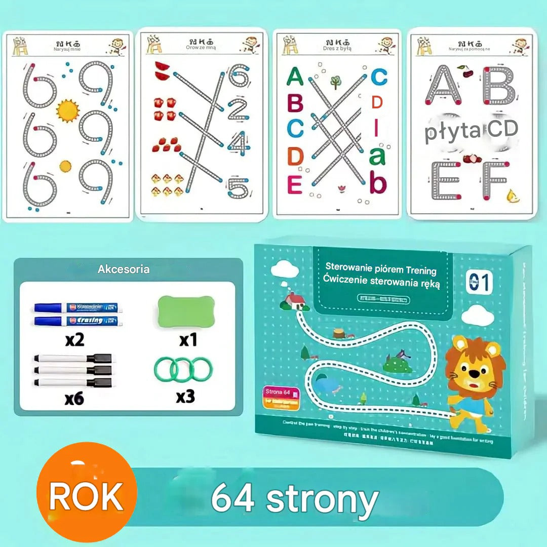 Wielorazowy notatnik, Zmazywalny zeszyt do nauki pisania