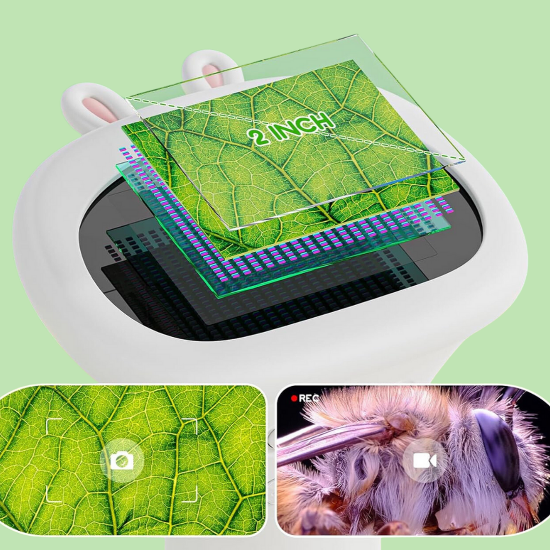 Mikroskop cyfrowy dla dzieci – przenośny z wyświetlaczem