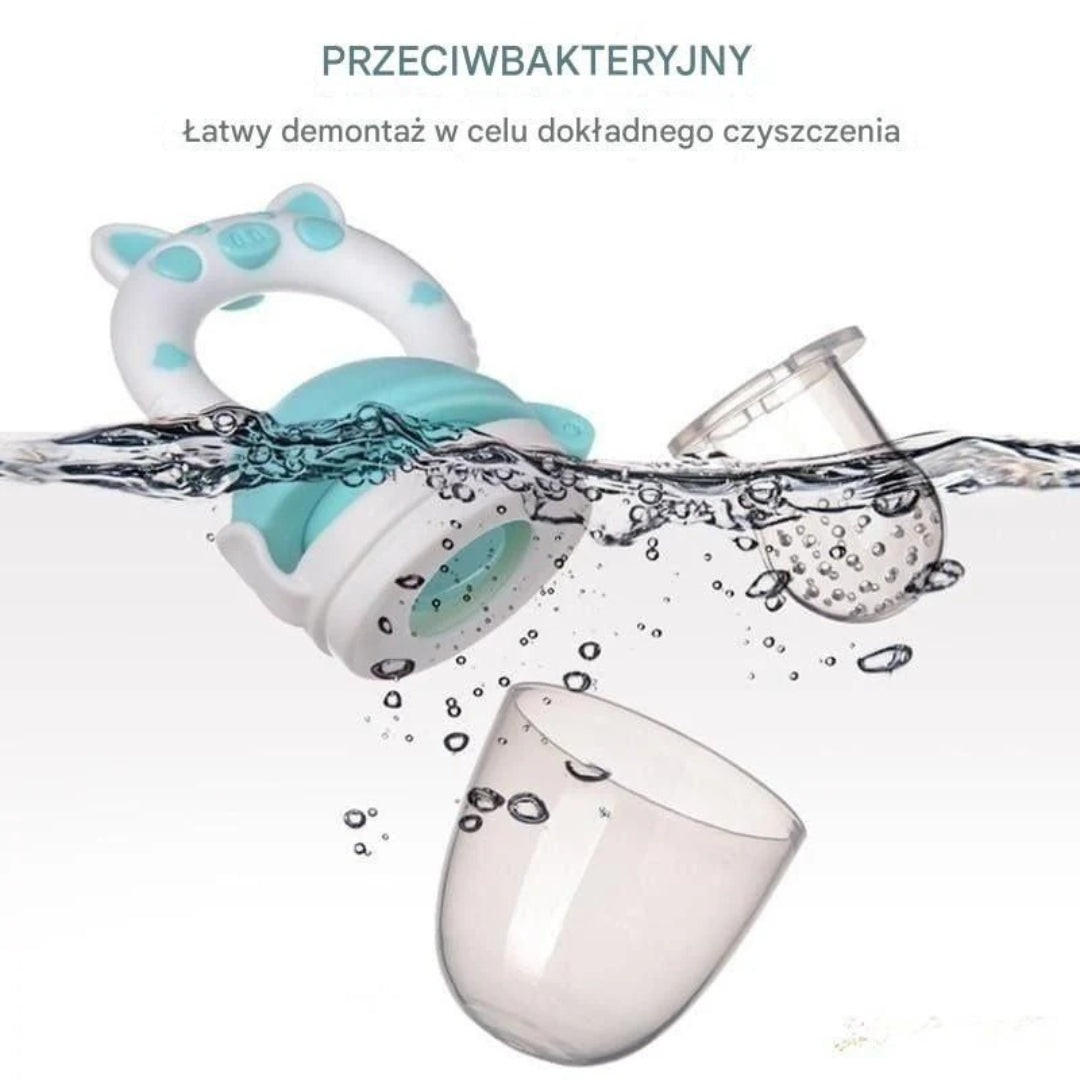 Podajnik owoców dla niemowląt, silikonowy gryzak do karmienia