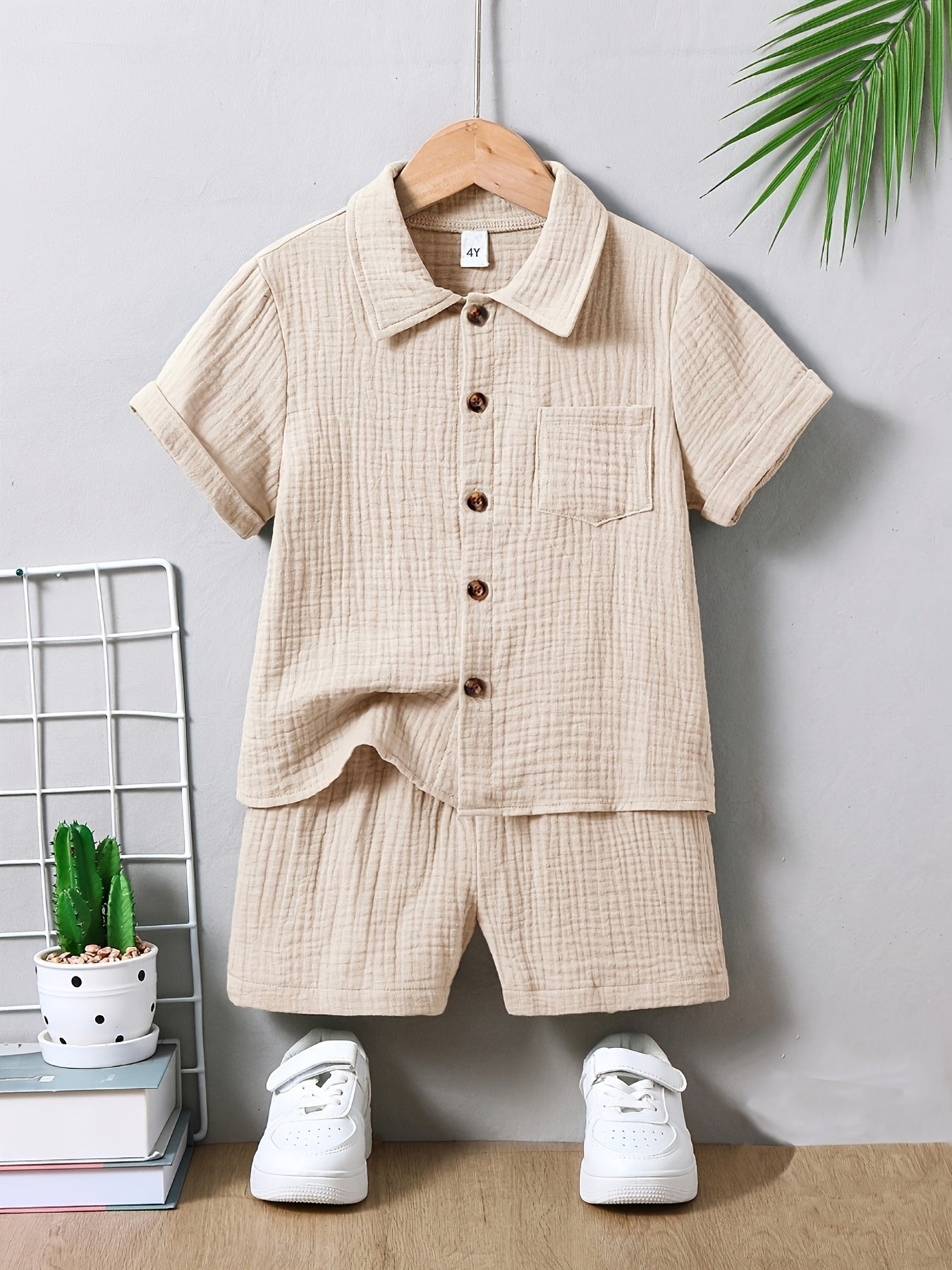 Komplet dwuczęściowy dla chłopca 92-128, T-shirt i szorty, letni zestaw