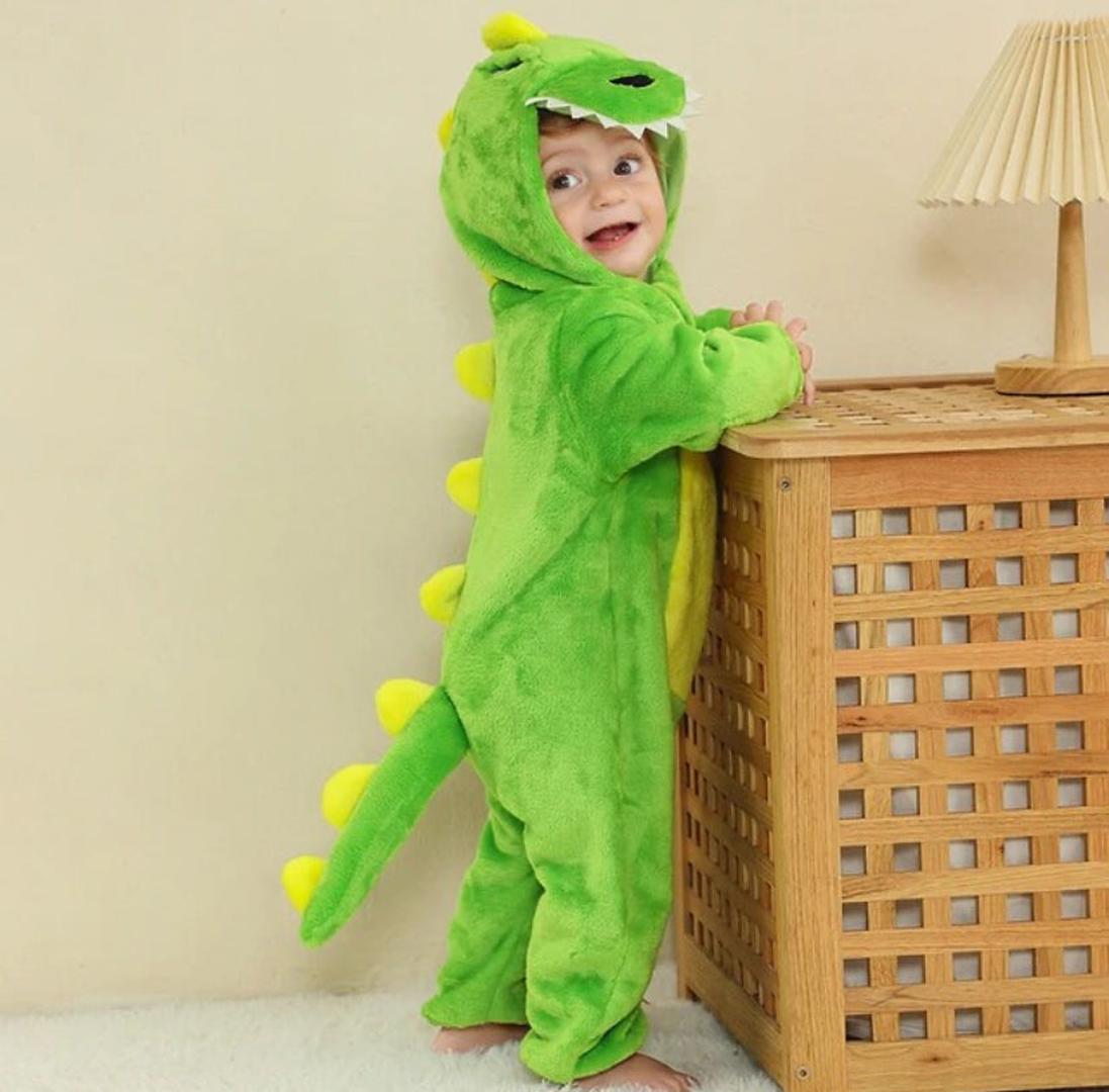 Flanelowy kombinezon niemowlęcy, miękki przytulny strój do przebierania