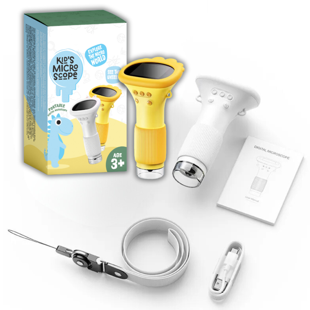 Mikroskop cyfrowy dla dzieci – przenośny z wyświetlaczem