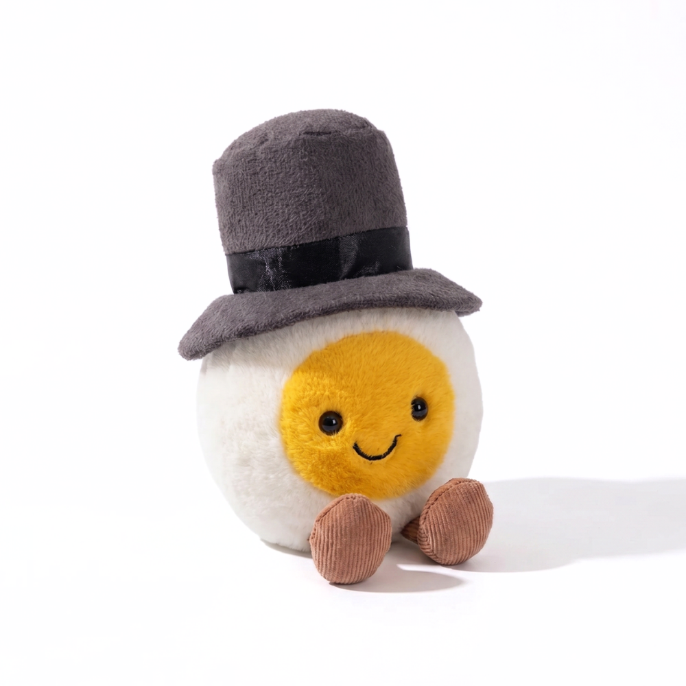 Plush cuddly egg – a cute character in disguise