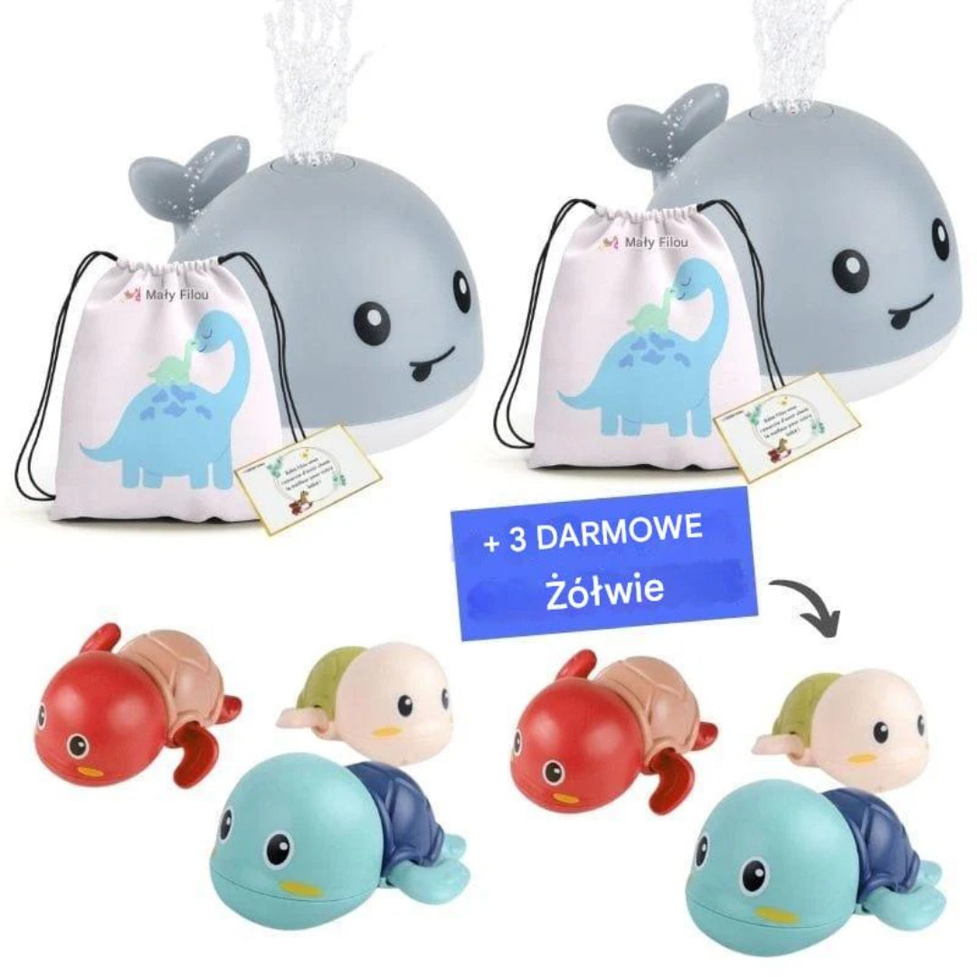 Wieloryb do kąpieli, pływająca zabawka wodna