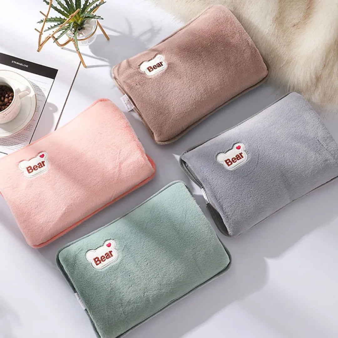 Poduszka grzewcza na akumulator, pluszowa, szybko nagrzewająca się i łatwa w użyciu