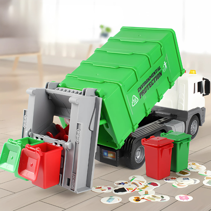 Interaktywna śmieciarka – edukacyjna zabawka do nauki recyklingu