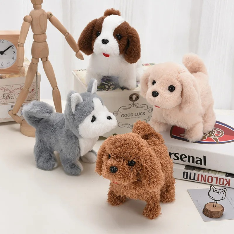 Chien interactif – jouet en peluche qui marche et joue de la musique