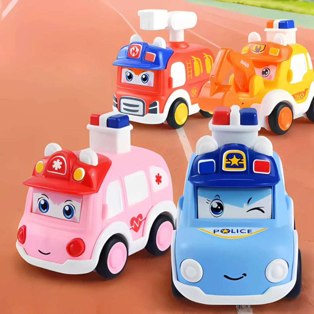 Zestaw pojazdów ratunkowych, figurki akcji 4 sztuki