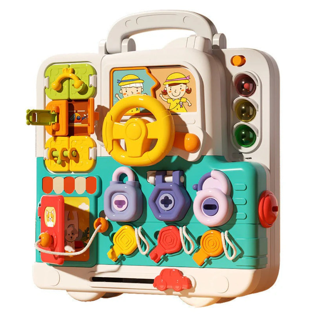 Tablica aktywności dla dzieci, edukacyjna zabawka motoryczna