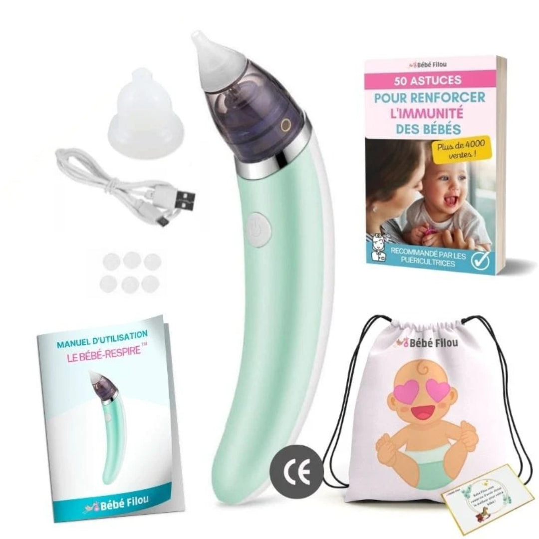 Elektryczny aspirator do nosa, urządzenie do czyszczenia nosa niemowląt