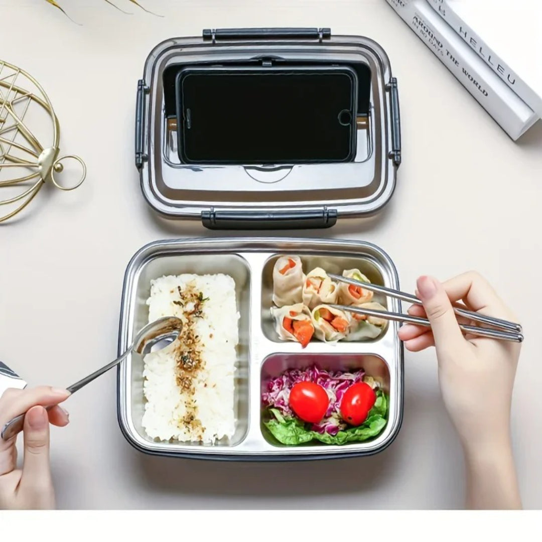 Lunchbox ze stali nierdzewnej, szczelny, BPA-free pojemnik bento