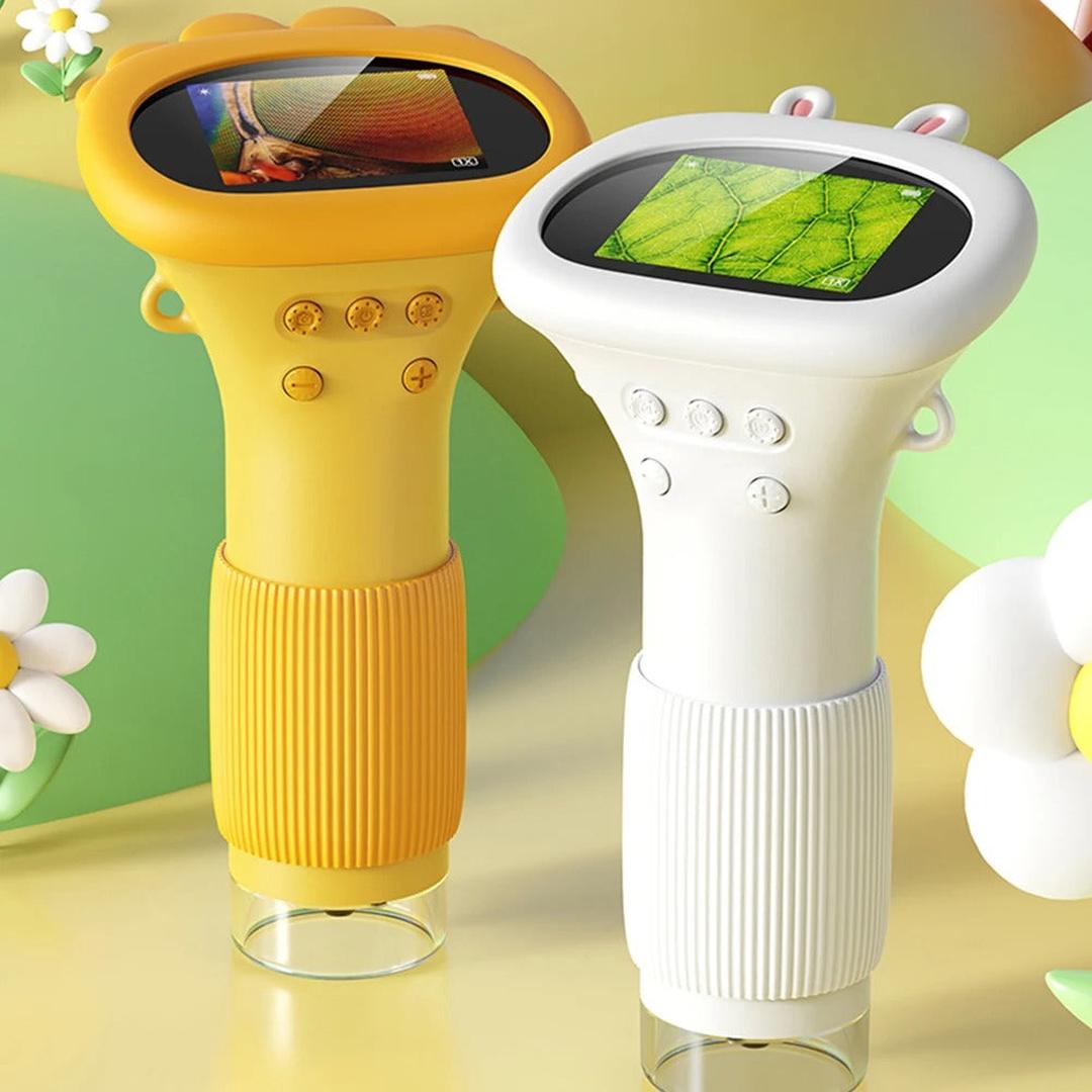 Mikroskop cyfrowy dla dzieci – przenośny z wyświetlaczem