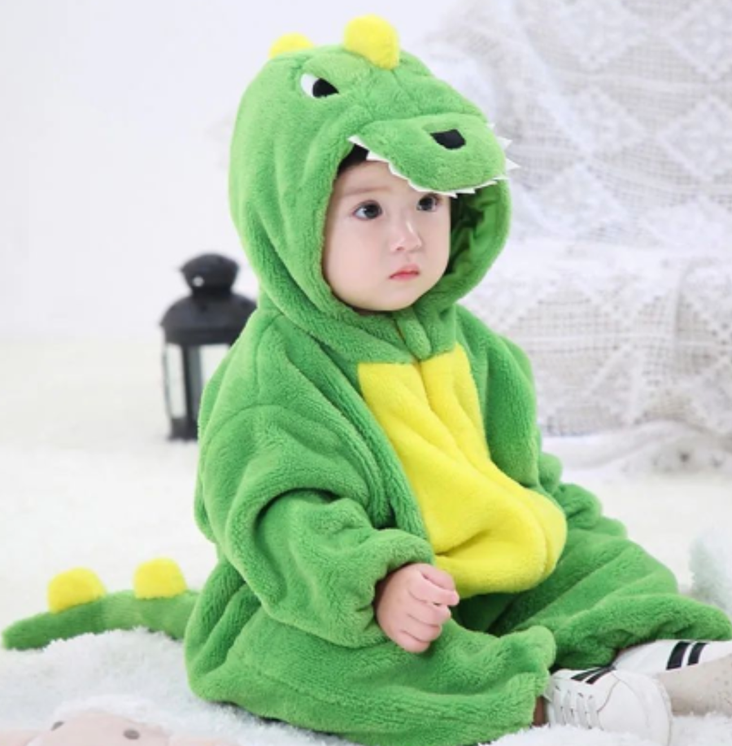 Flanelowy kombinezon niemowlęcy, miękki przytulny strój do przebierania