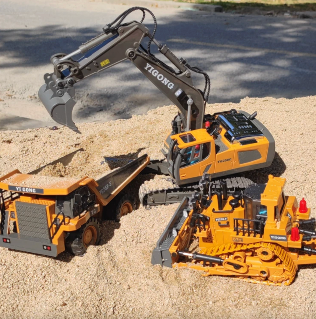 Zdalnie sterowany samochód zabawkowy – funkcja hydrauliczna