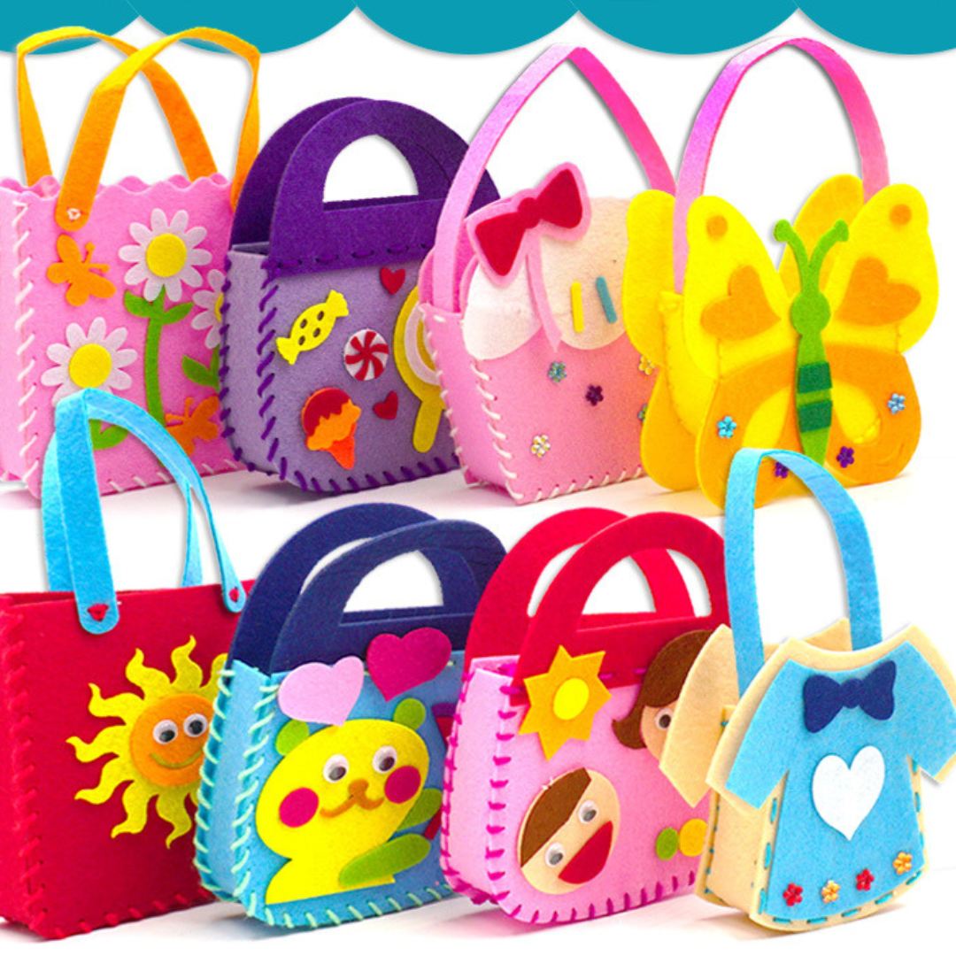 Zestaw do Szycia Filcowej Torebki dla Dzieci – Bezpieczna Kreatywna Zabawa