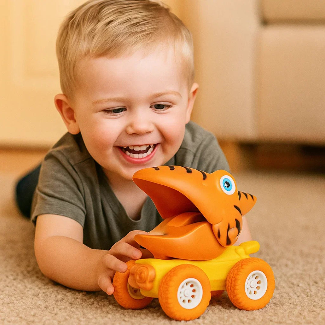 Samochód dinozaur monster truck, napęd cierny