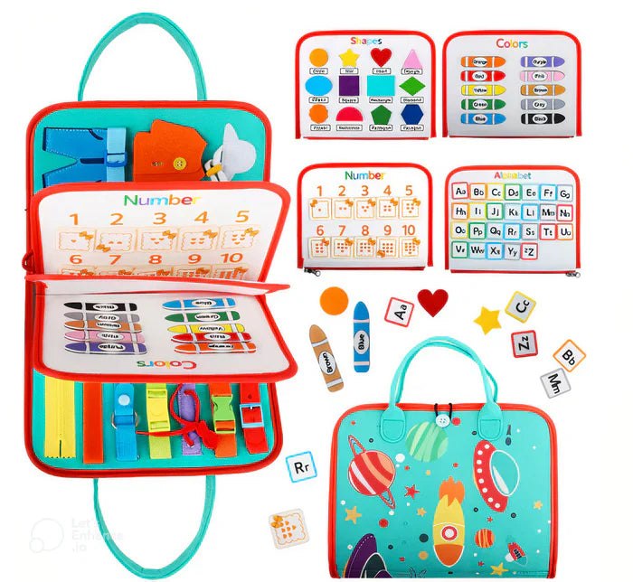 Montessori Felt Sensory Book – Portable Educational Board for Children