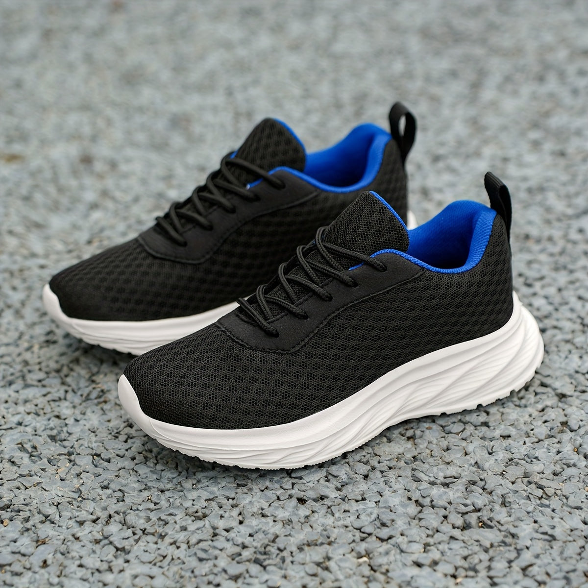 Buty sportowe dla chłopców, sznurowane, oddychający mesh, na zewnątrz