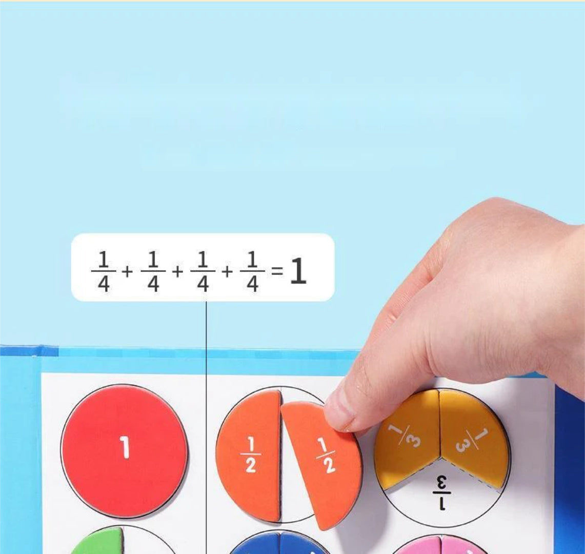 Magnetyczna książka z ułamkami, Edukacyjny zestaw matematyczny