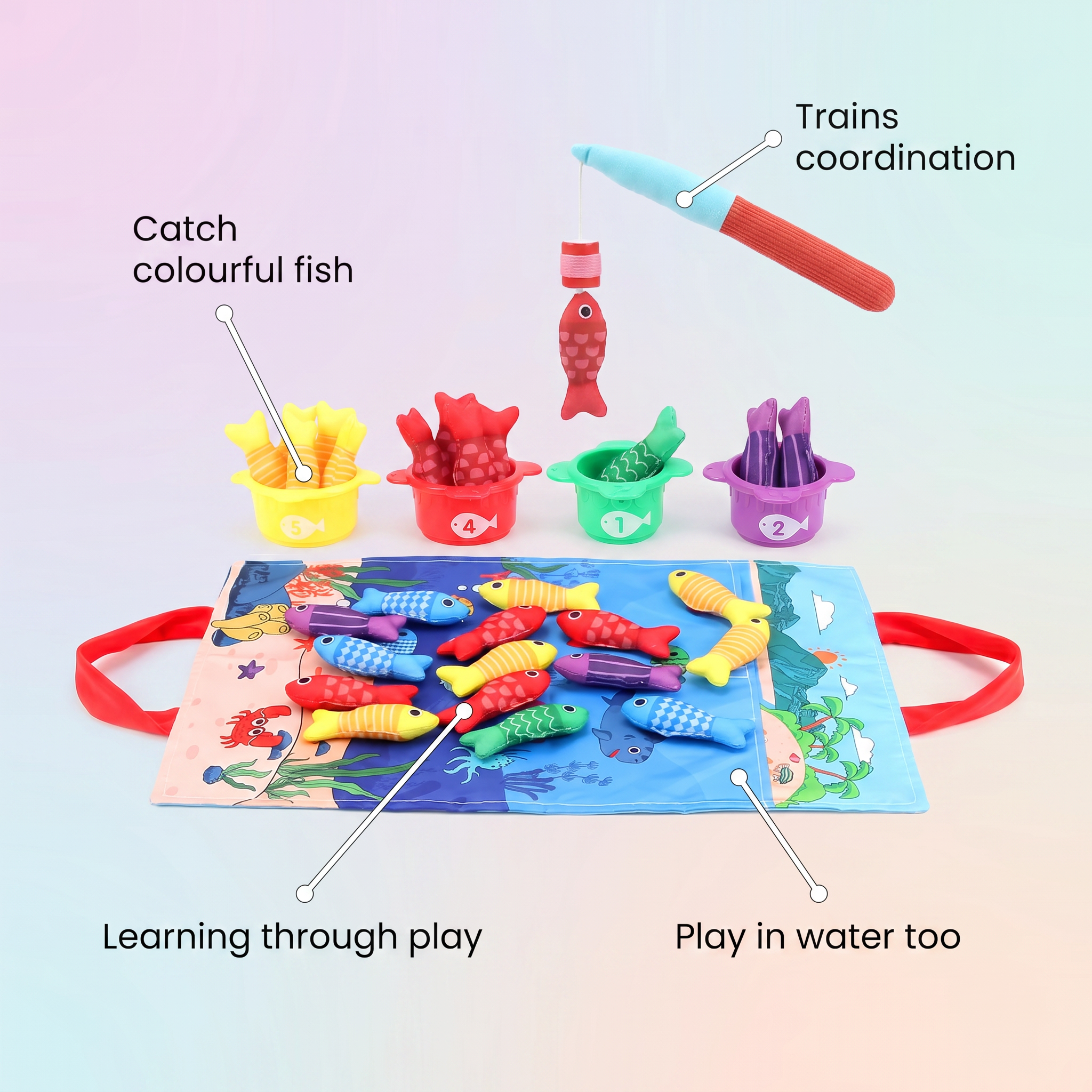 Ensemble de pêche Montessori – jouet pour enfants