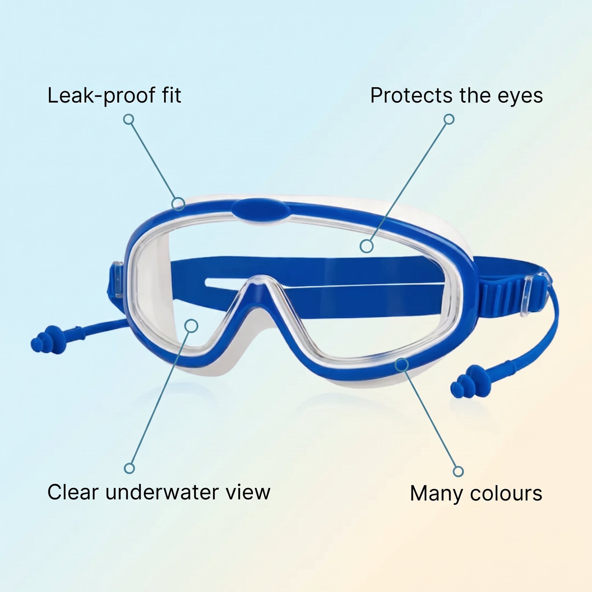 Lunettes de natation pour enfants – étanches et confortables