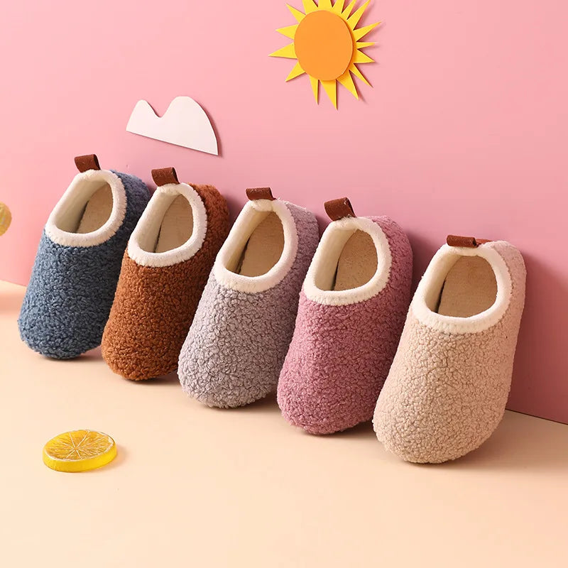 Chaussons antidérapants pour enfants – avec doublure en laine