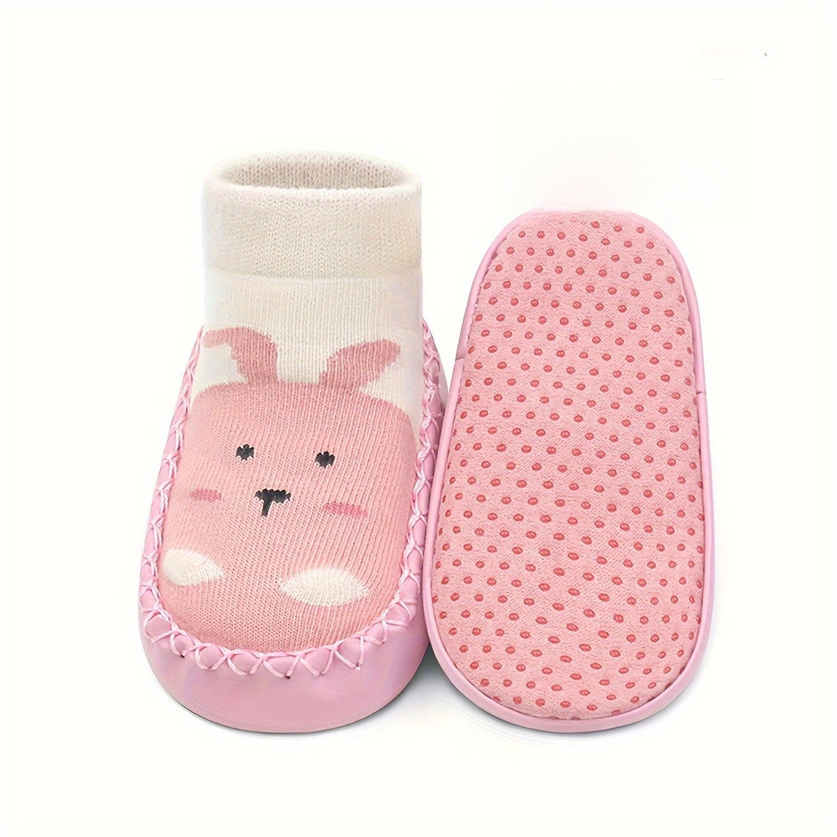 Buty skarpetkowe niemowlęce ze zwierzątkiem