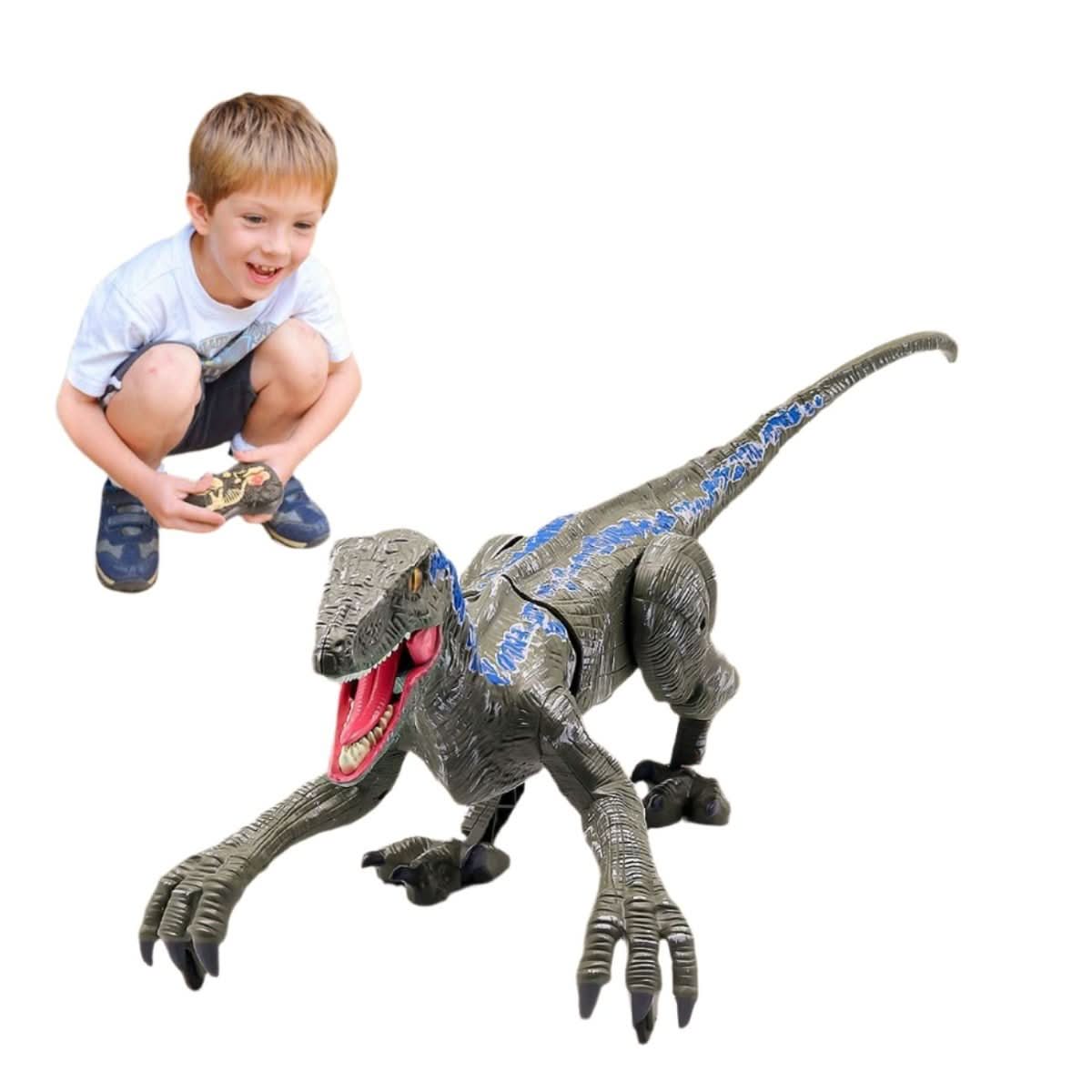 Dinozaur zdalnie sterowany welociraptor, dinozaur z pilotem