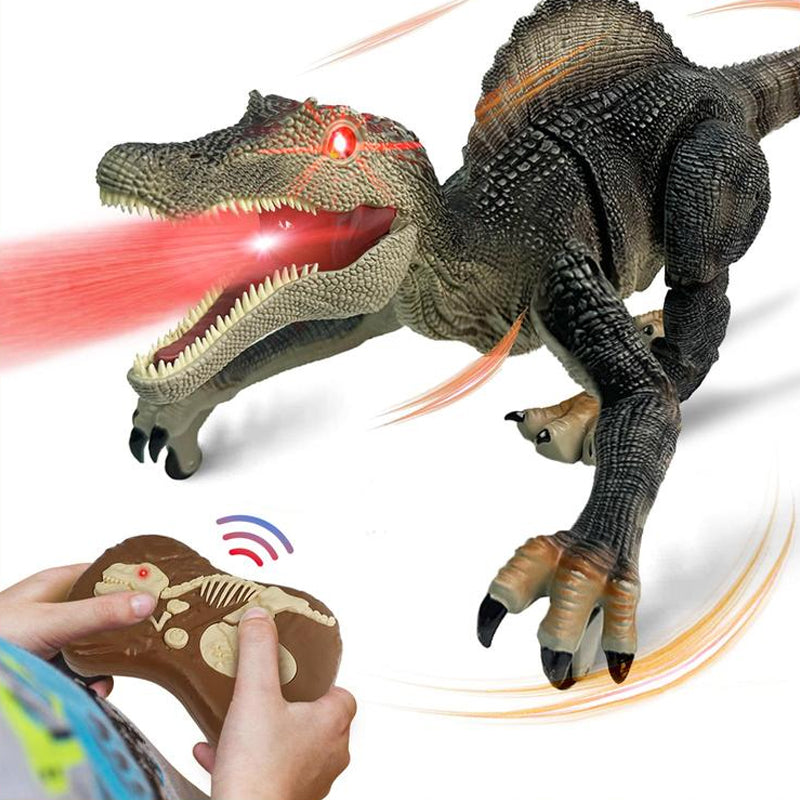 Dinozaur zdalnie sterowany z funkcją mgiełki, sterowanie pilotem