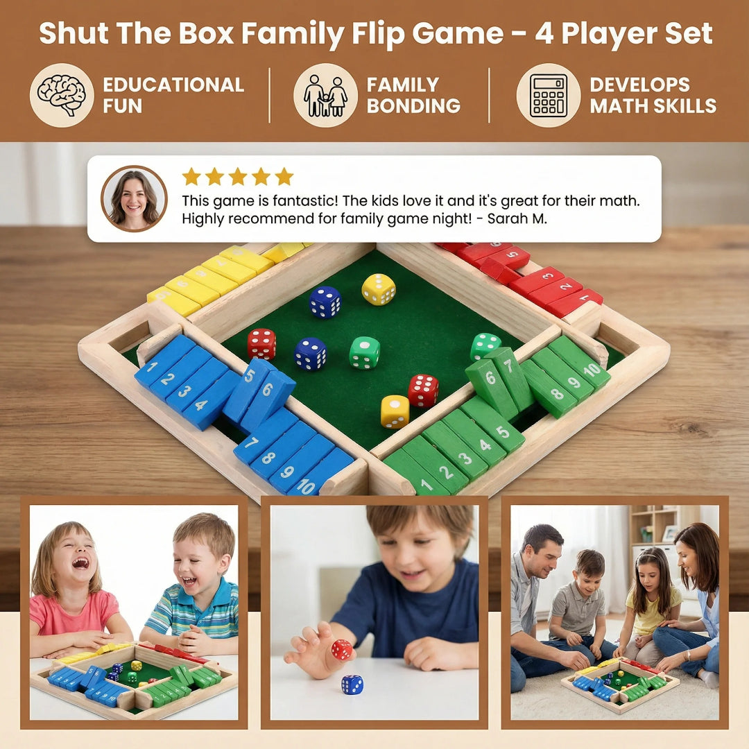Gra Shut the Box – widok produktu 3 | Kidartsy