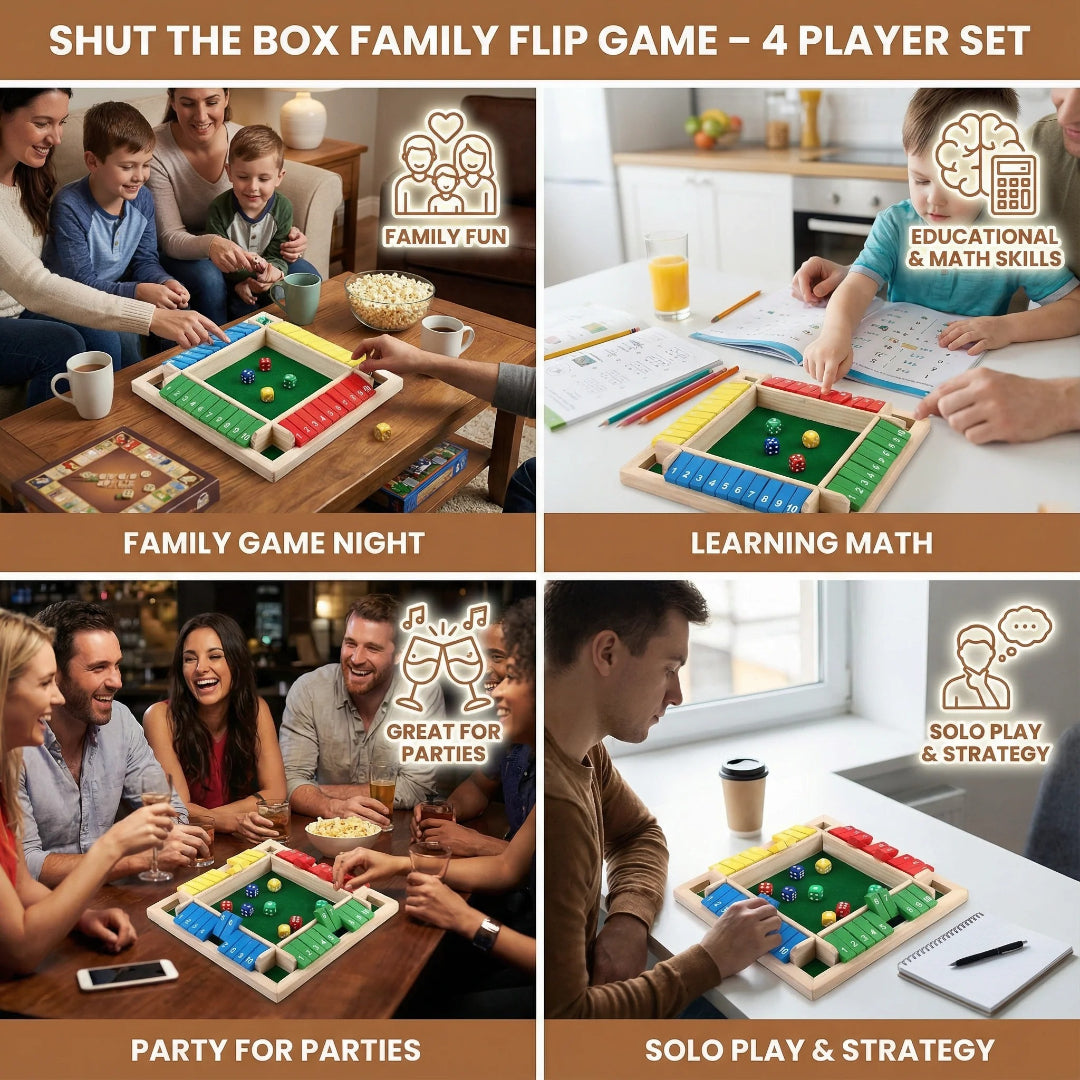 Gra Shut the Box – widok produktu 4 | Kidartsy