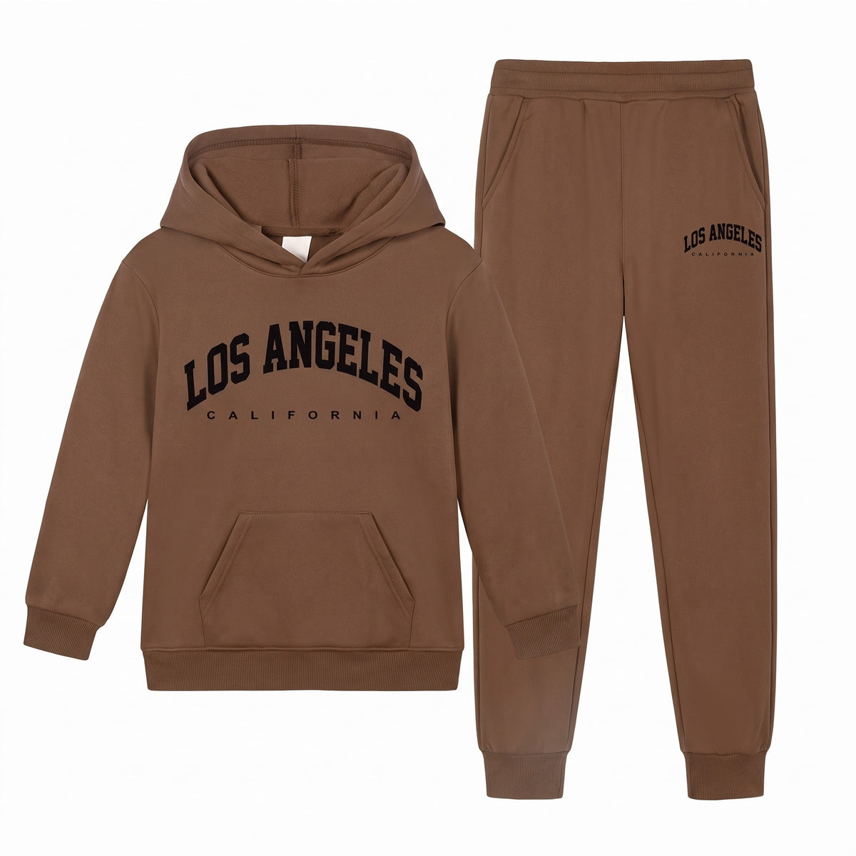 Komplet dresowy chłopięcy Los Angeles, brązowy