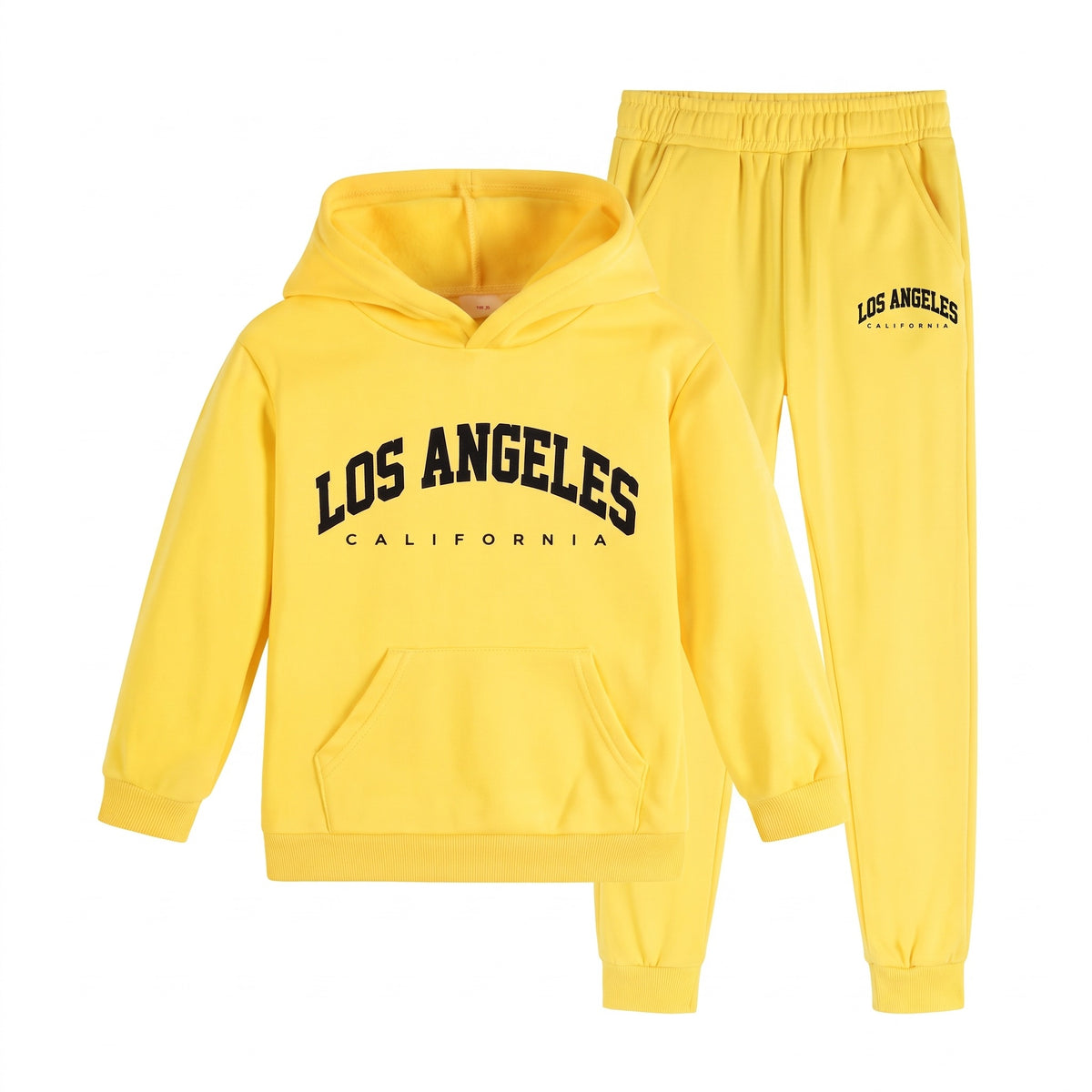 Komplet dresowy chłopięcy Los Angeles, żółty