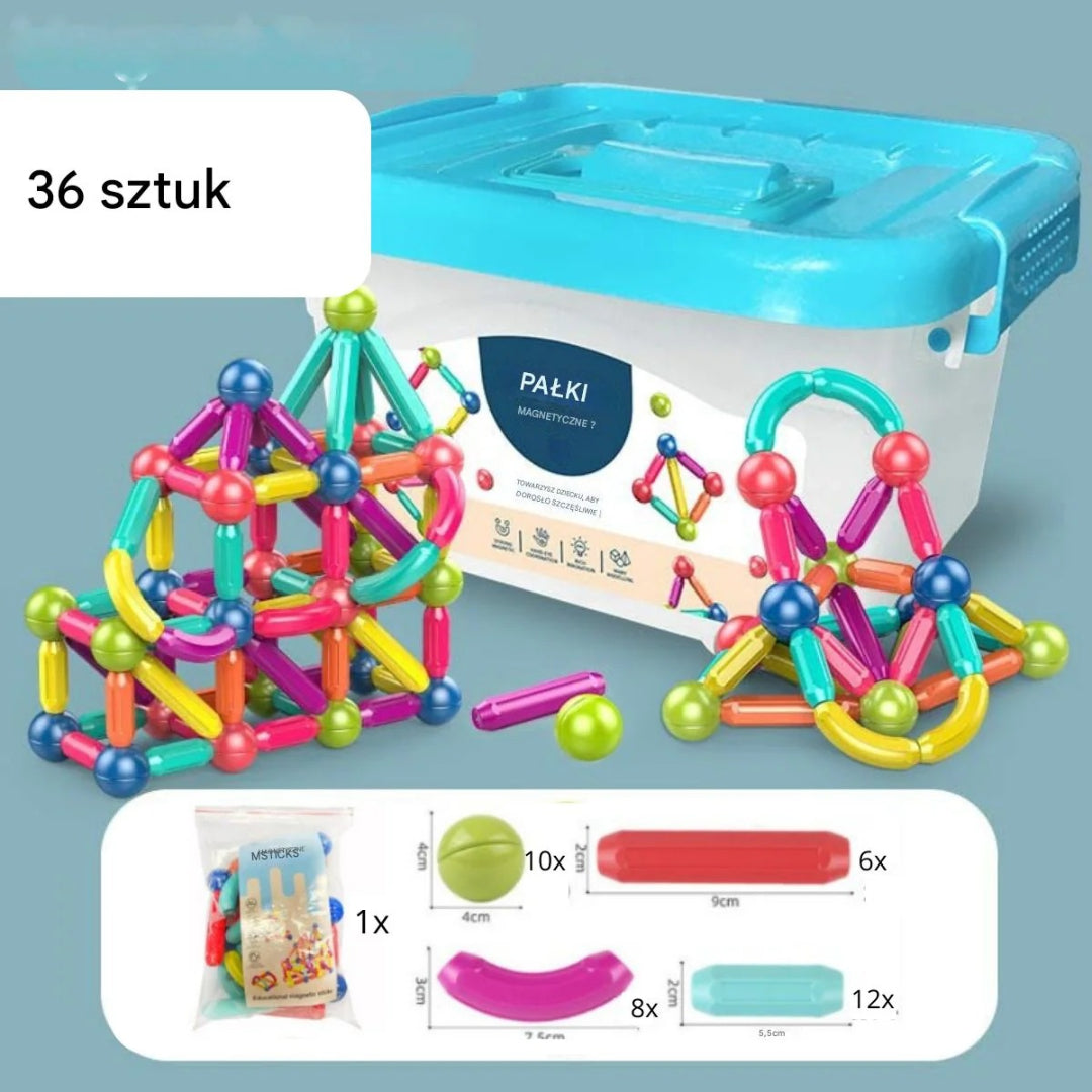 Magnetyczne patyczki konstrukcyjne – widok produktu 11 | Kidartsy