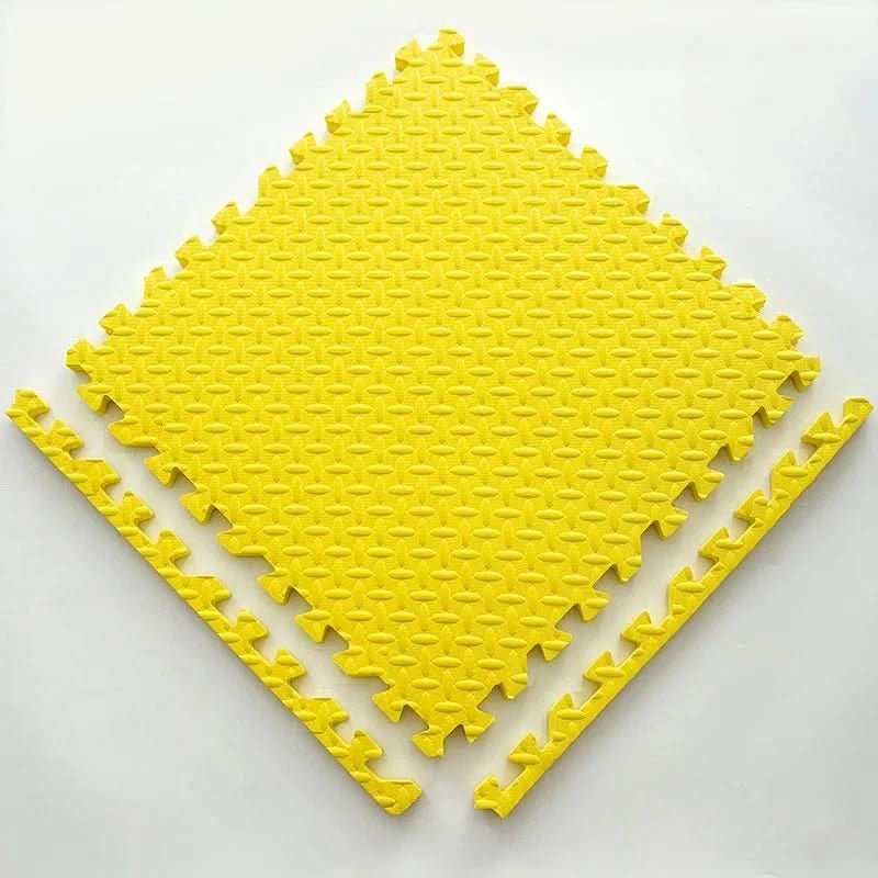 Mata piankowa puzzle dla dzieci, element w kolorze żółtym
