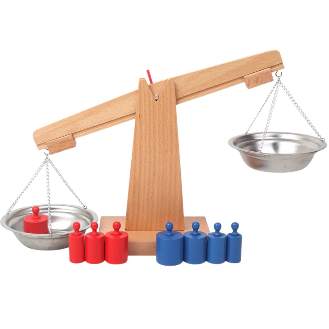 Montessori Zestaw Ciężarów – Sensoryczna Nauka Logiki dla Dzieci – widok produktu 2 | Kidartsy