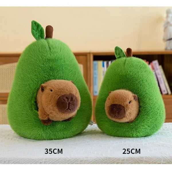 Pluszowe awokado z kapibarą, rozmiary 25 i 35 cm