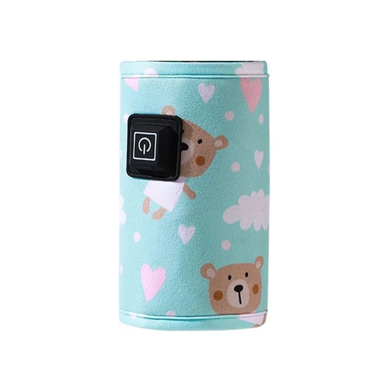 Podgrzewacz do butelek USB składany, wzór z misiem